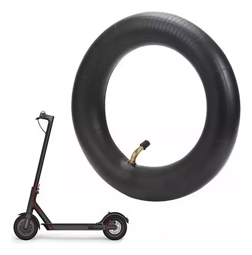 Cámara 8.5x2 Scooter Eléctrico Pivote Curvo 90° Schrader