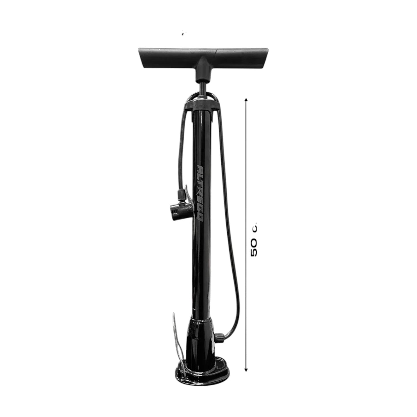 Bomba De Aire Negra De Pie Para Bicicleta Ciclismo Color Negro