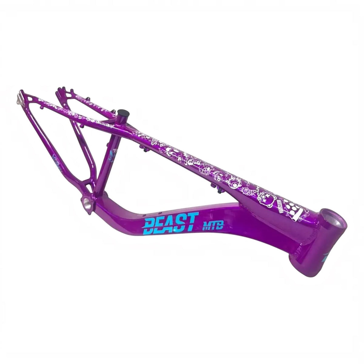 Cuadro Para Stuntbike Beast Modelo Blaze Aluminio Rodado 26 Morado