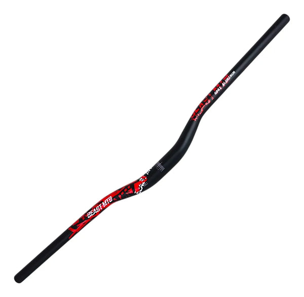Manubrio Best 31.8 X 800mm Mtb, Stunt, Largo Aluminio KODIAK Roja/Negro