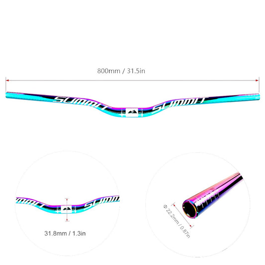 Manubrio Tornasol Summit 31.8 X 800 Mtb, Stunt, Dirt, Aluminio