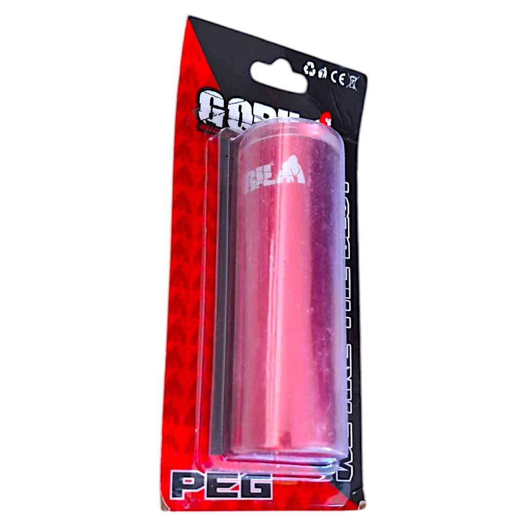 1 Pza De Peg/diablito Rojo Gorila Bmx, Aluminio 14 Mm Sin Rosca