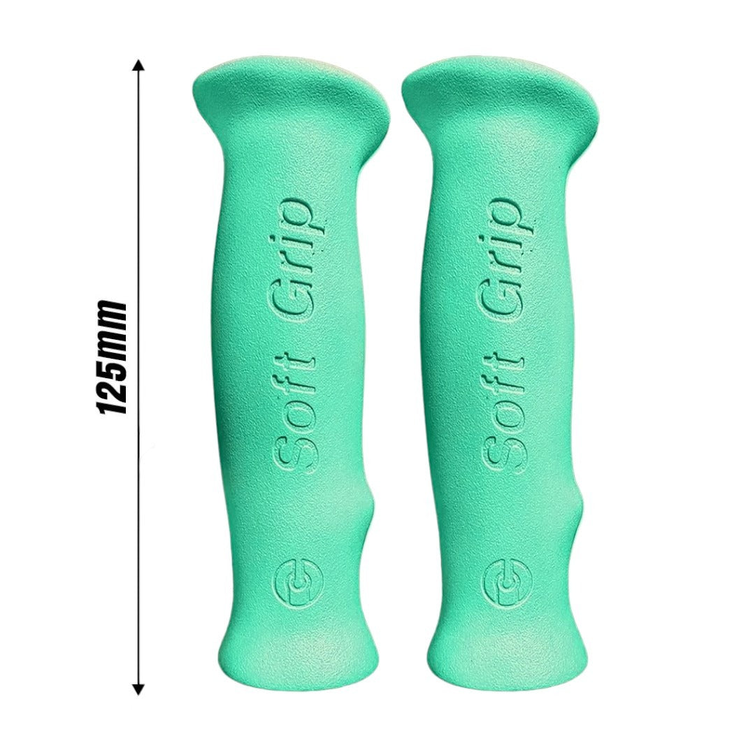 Puño Bicicleta Vintage Ergonomicos Soft Grip 125 Color Aqua