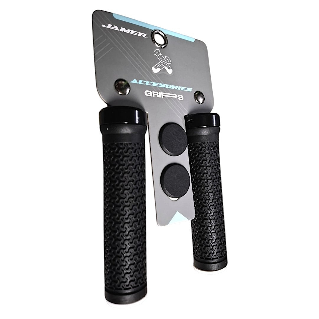 Puños Para Bicicleta Mtb 130mm Celéstial Lock-on Negro