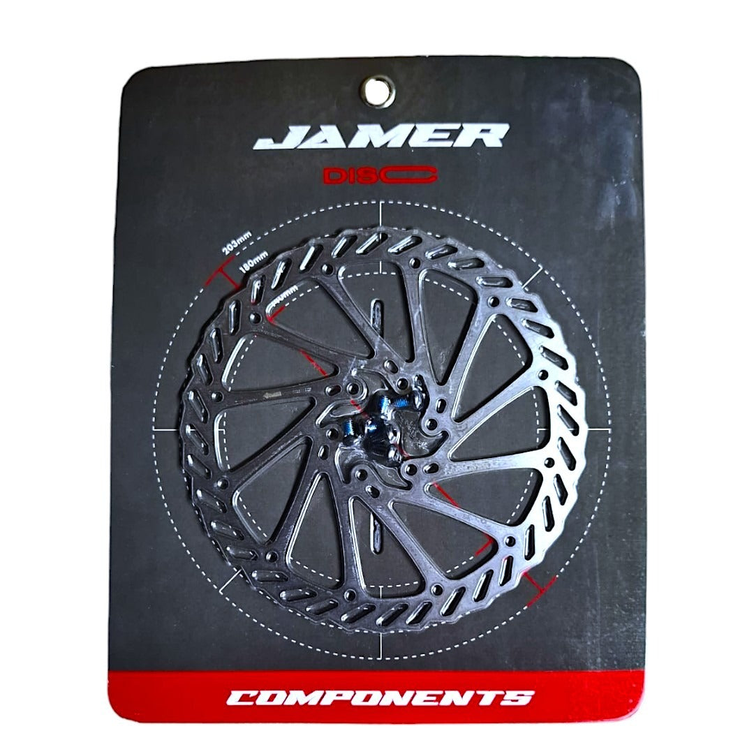 Disco De Freno Jamer 180mm Hecho De Acero Con 6 Tornillos