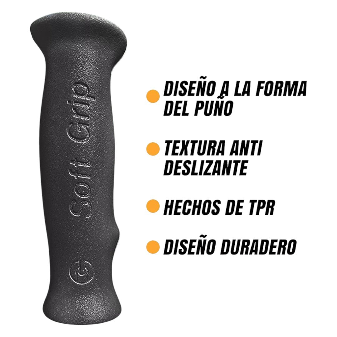 Puño Bicicleta Vintage Ergonomicos Soft Grip 125 Negro