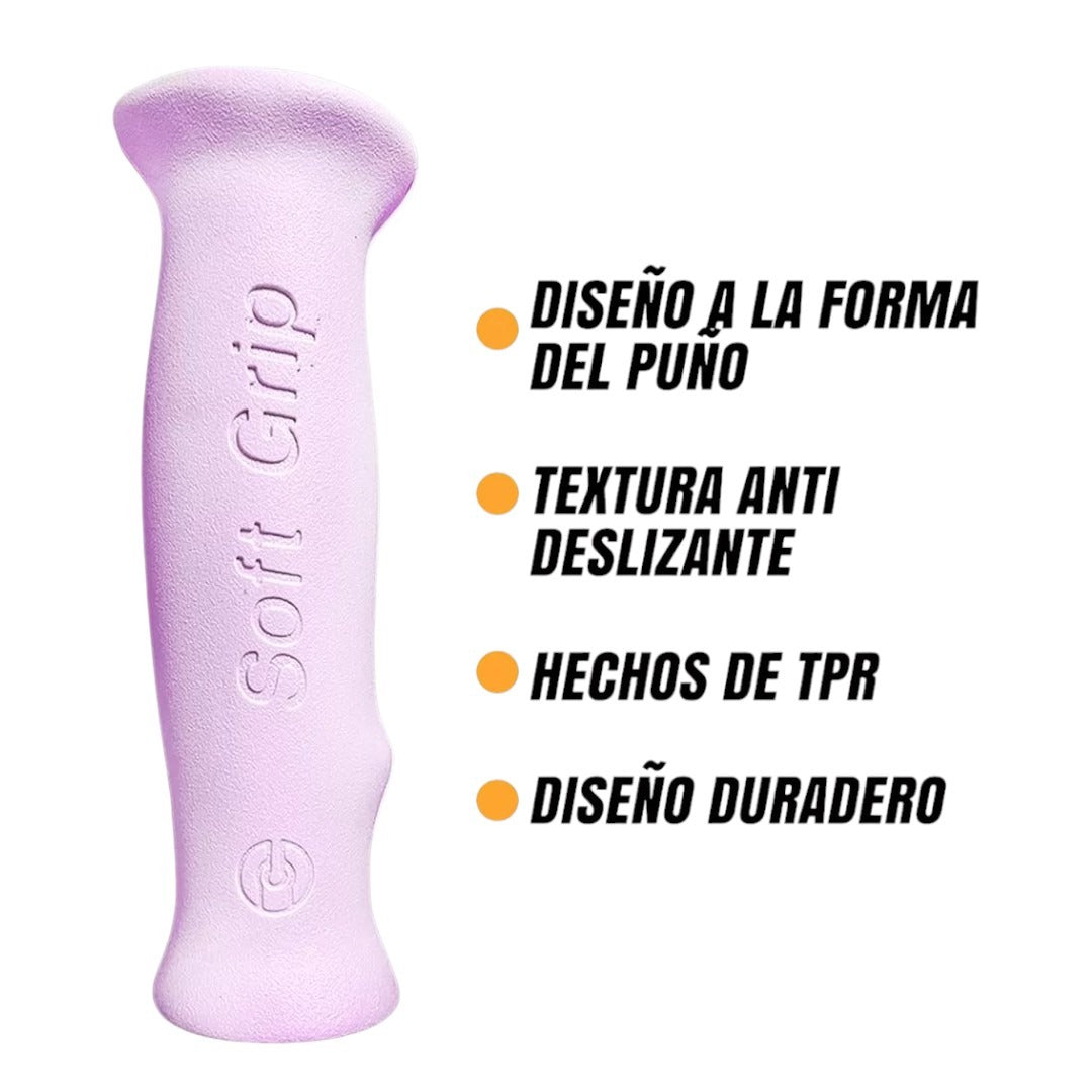 Puño Bicicleta Vintage Ergonomicos Soft Grip 125 Color Rosa