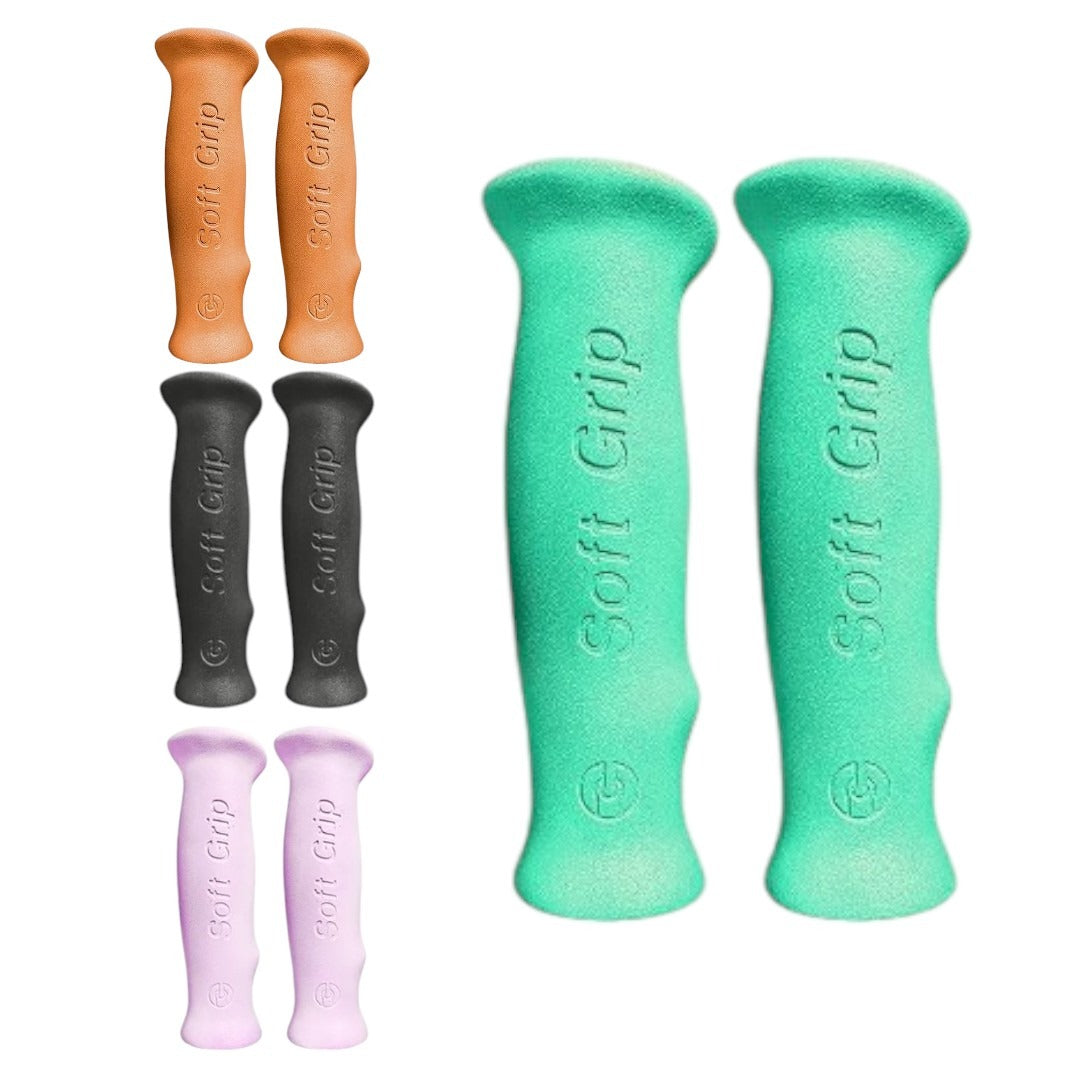 Puño Bicicleta Vintage Ergonomicos Soft Grip 125 Color Aqua