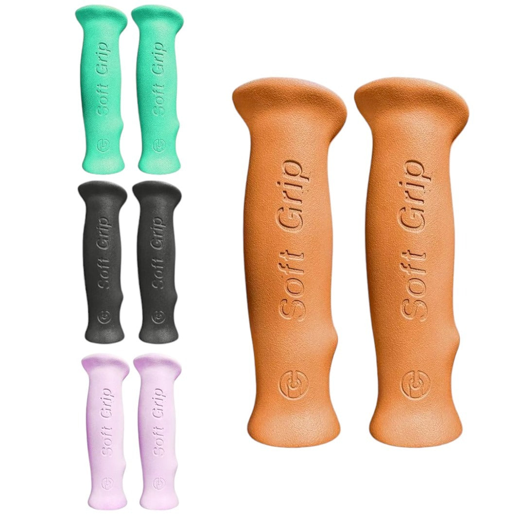 Puño Bicicleta Vintage Ergonomicos Soft Grip 125 Color Cafe