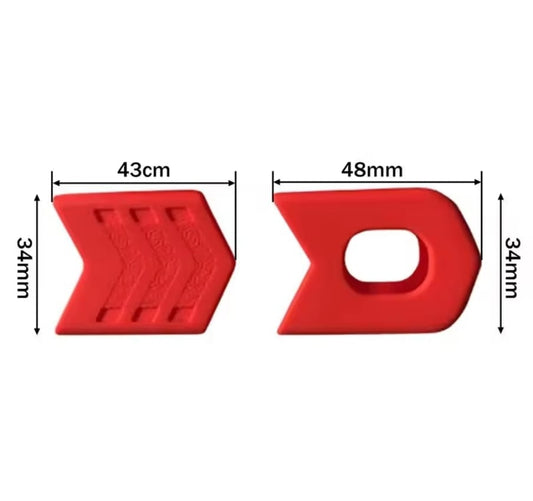 Fundas Protectoras De Bielas Para Bicicleta Mtb Juego De 4 Color Rojo