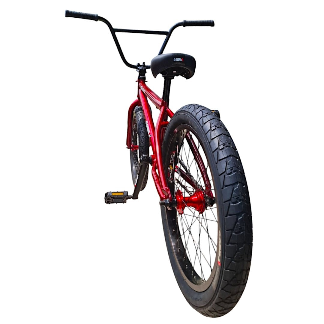 Bicicleta Gorila Bmx Savage Rodado 20 Roja Centro Mid Trucos