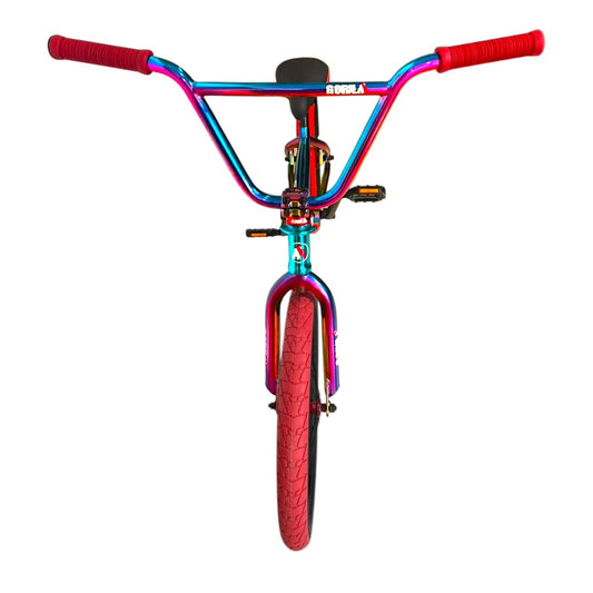 Bicicleta Centro Mid, Gorila Savage Tornasol/Roja Rodado 20