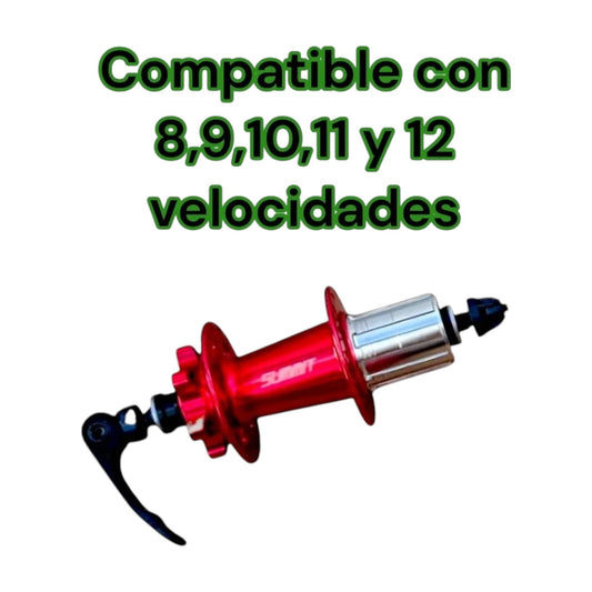 Par De Mazas De Cassette 8-12 Velocidades MTB Summit Rojo