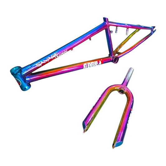 Cuadro Y Tijera R20 Gorila Savage Color Tornasol Hi-ten Mid