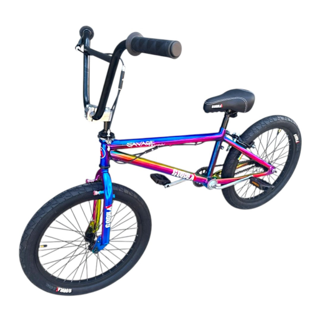 Bicicleta Centro Americano, Gorila Savage Tornasol/Negro, Rodado 20