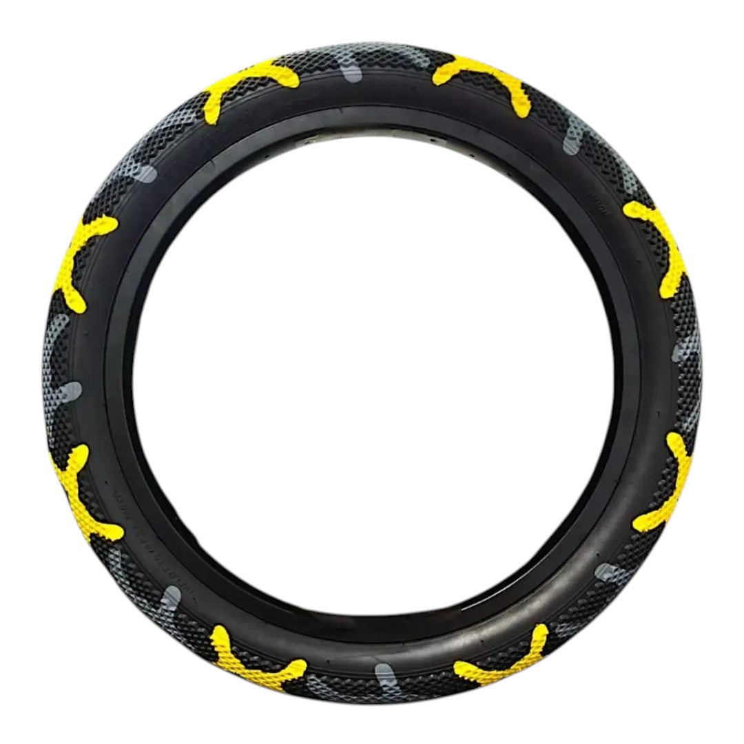 Llanta Rodado 20x2.40 Camuflaje Everbest Amarillo Gris
