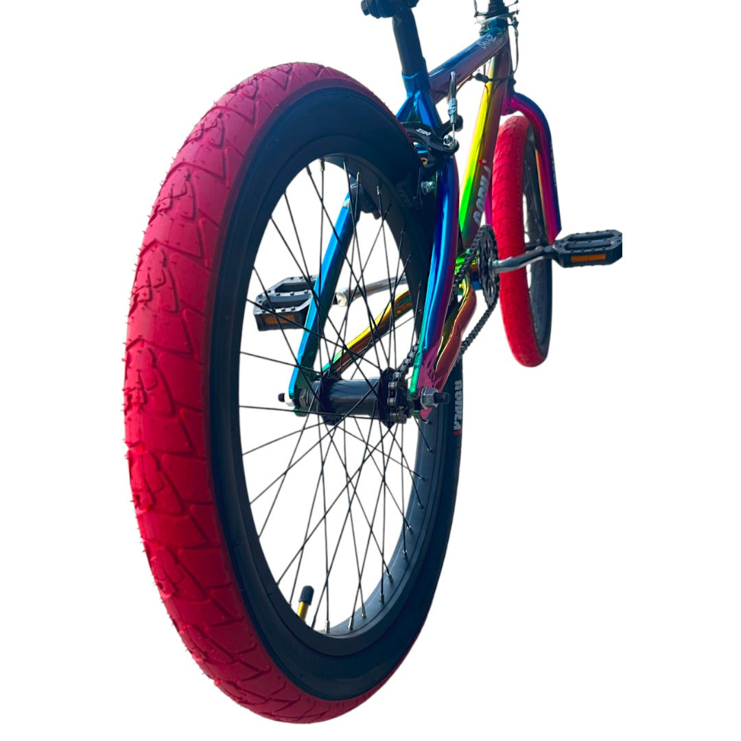 Bicicleta Centro Americano, Gorila Savage Tornasol/Roja, Rodado 20