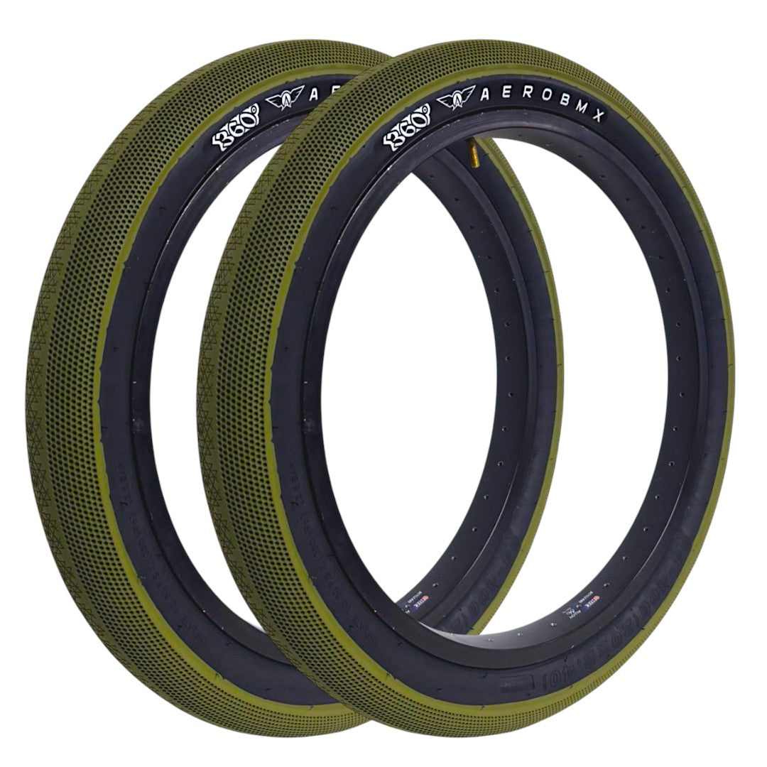 Llanta Aerobmx 360 Verde 20x2.40