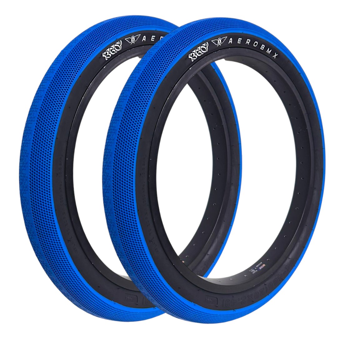 Llanta Aerobmx 360 Azul 20x2.40