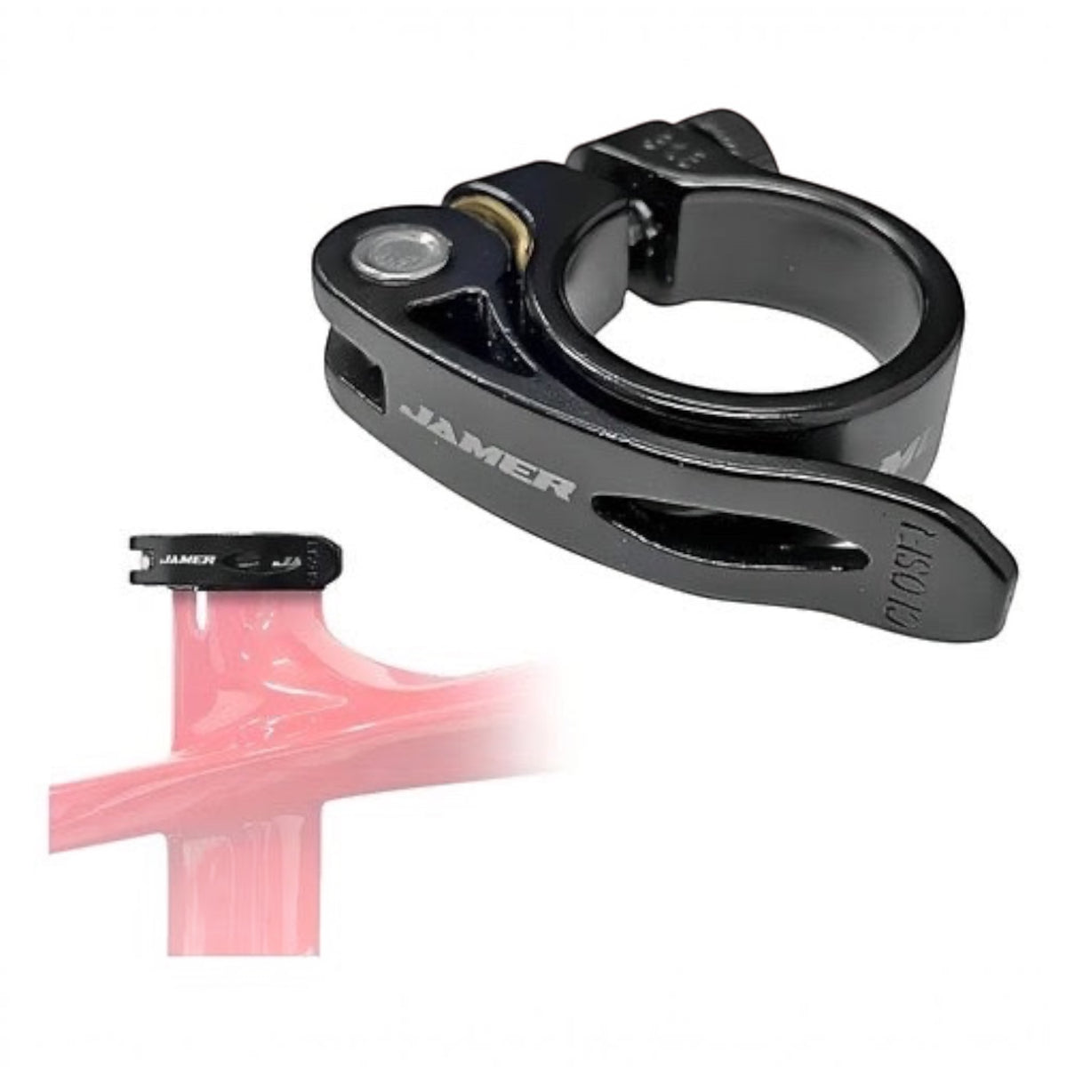 ABRAZADERA DE ESPIGA PARA POSTE DE ASIENTO 35MM BICICLETA MTB