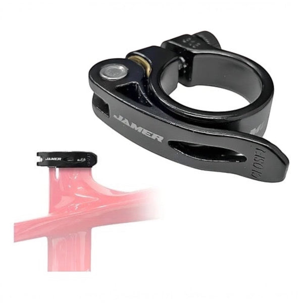 ABRAZADERA DE ESPIGA PARA POSTE DE ASIENTO 35MM BICICLETA MTB
