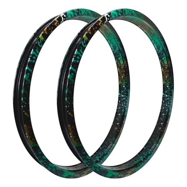 PAR DE AROS BMX GORILA TIGER ALUMINIO DOBLE PARED R20