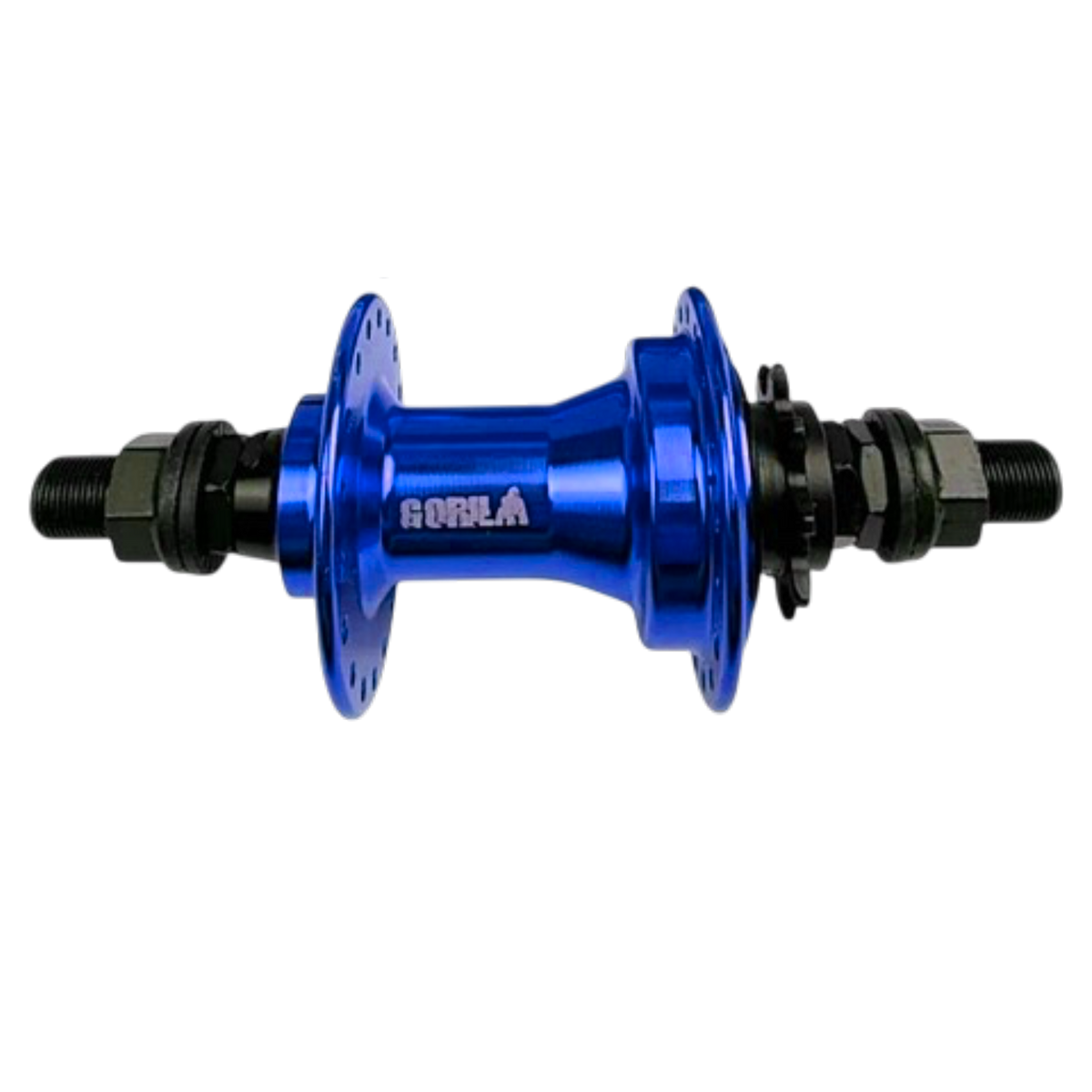 MAZA TRASERA BMX ALUMINIO 36H "GORILA" EJE 14MM 9D AZUL