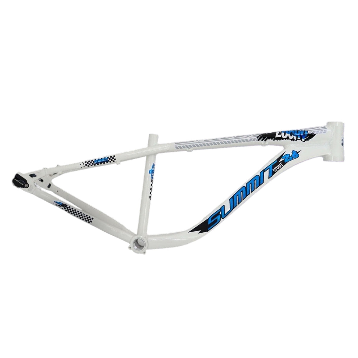 CUADRO DE BICICLETA ALUMINIO SUMMIT LUCKY R26 STUNT BLANCO