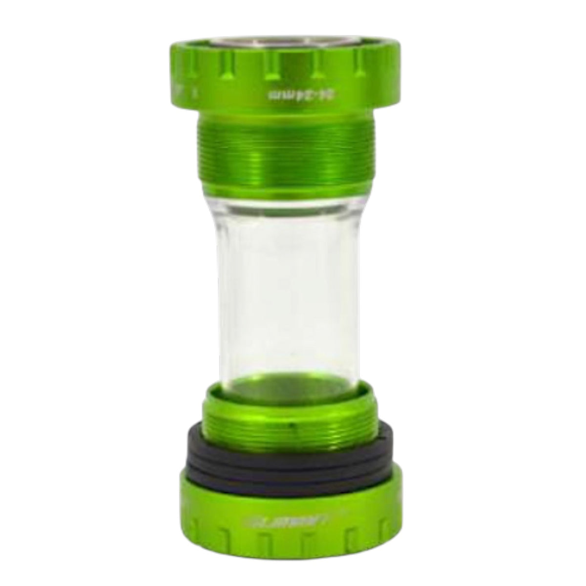 TAZAS DE CENTRO DE ALUMINIO C/CENTRO TRANSP DE POLICARBONATO 68-73MM P/EJE DE 24MM VERDE