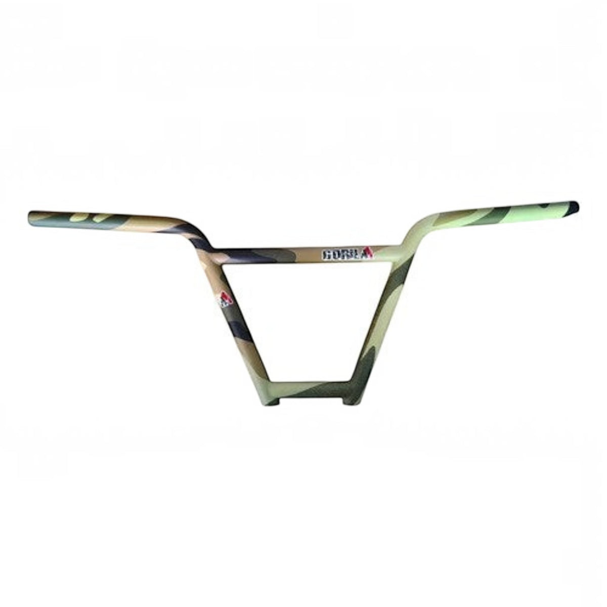 MANUBRIO BMX "GORILA" CAMUFLADO HIDROGRABADO 9.5" ALTO REFORZADO