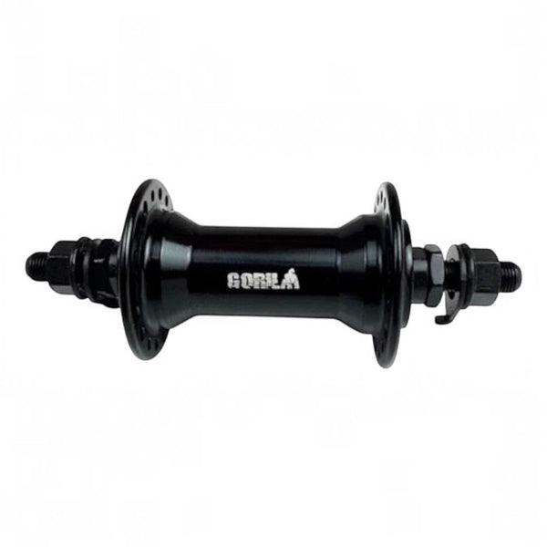 MAZA DELANTERA BMX ALUMINIO "GORILA" EJE 3/8 NEGRA