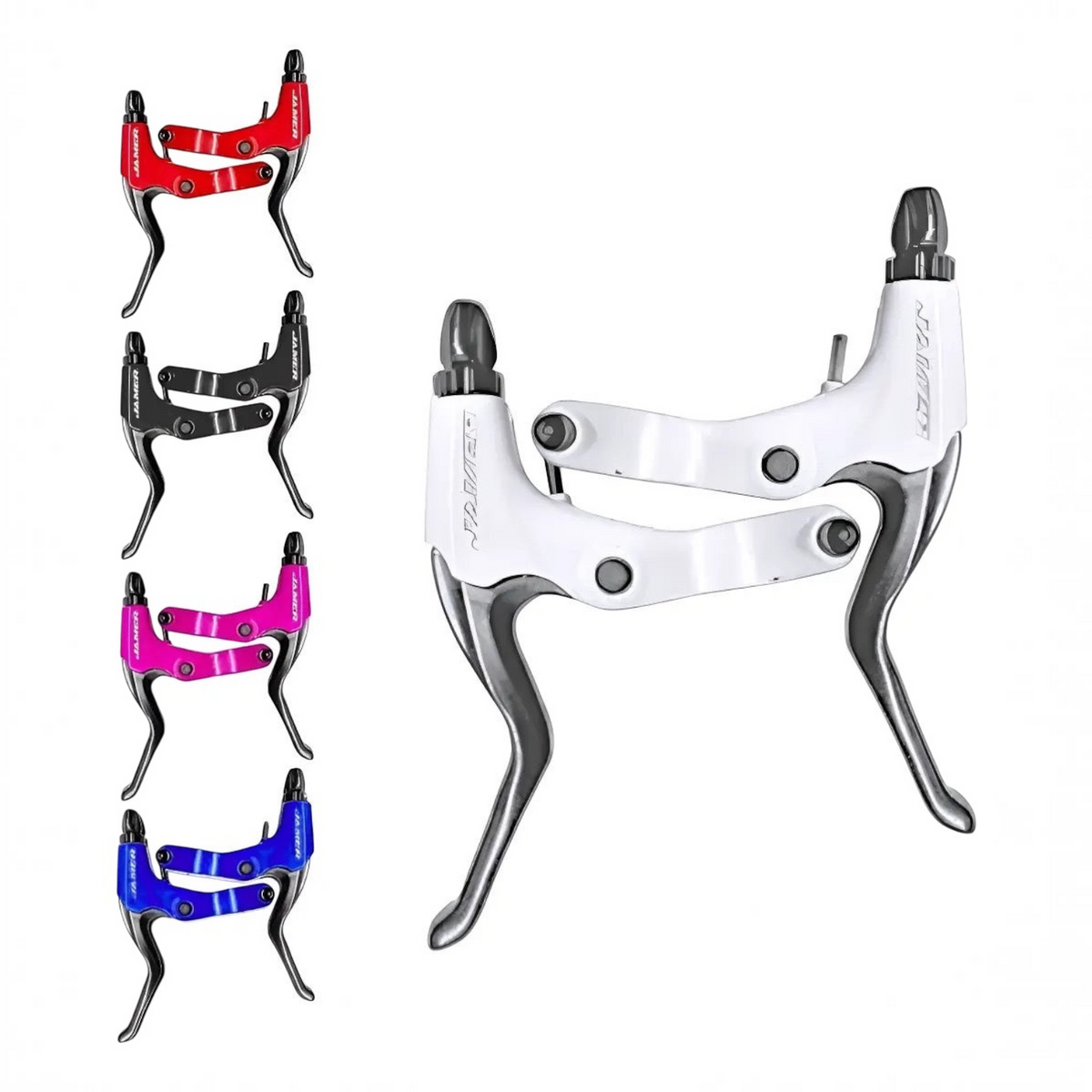 PALANCA DE FRENO MTB ALUMINIO BLANCO