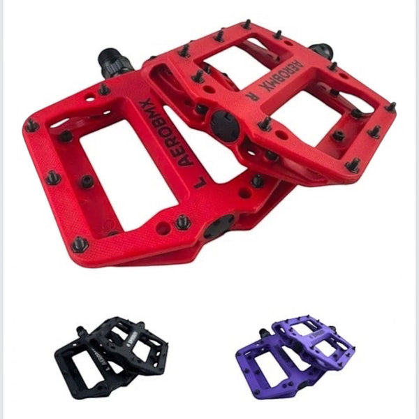 PEDAL AEROBMX AC 360° 9/16 ROJO