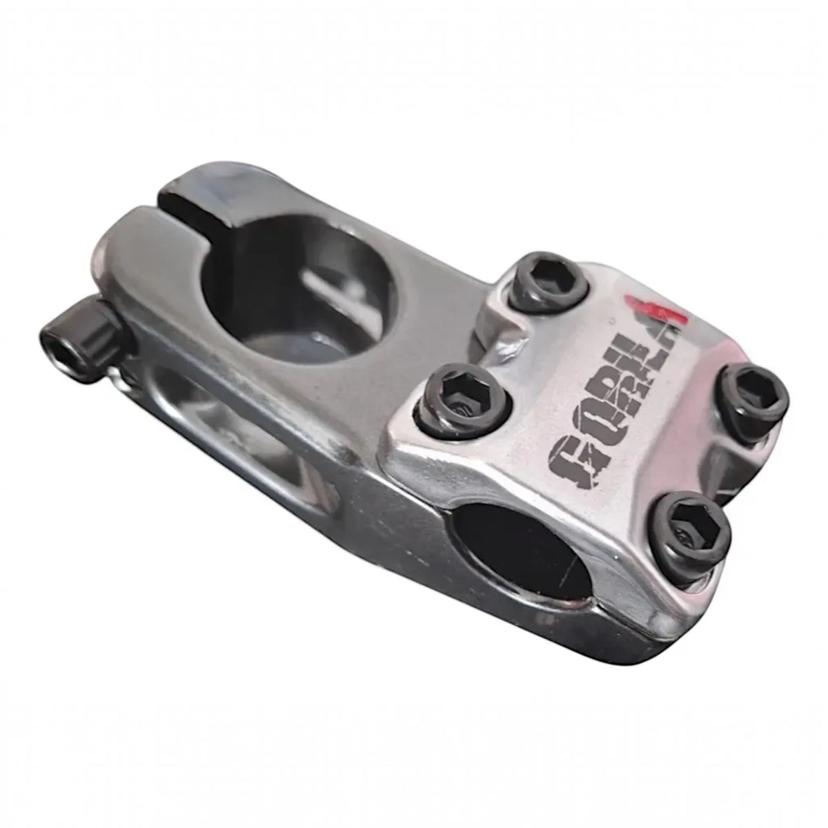 POTENCIA BMX "GORILA" AHEAD, OVER "SLASH" ALUMINIO PLATA