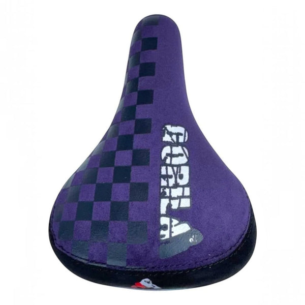 ASIENTO GORILA BMX GAMUZA MODELO CRAZY MORADO NEGRO