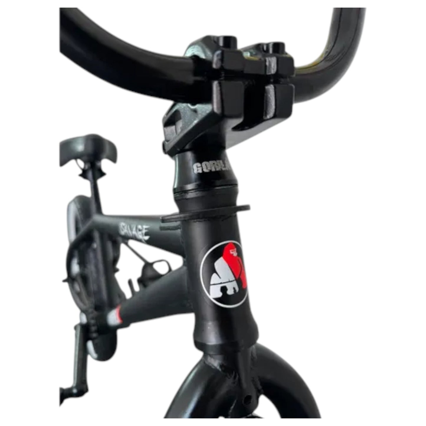 Bicicleta Gorila Bmx Savage Rodado 20 Negro/Blanco, Centro Mid Trucos