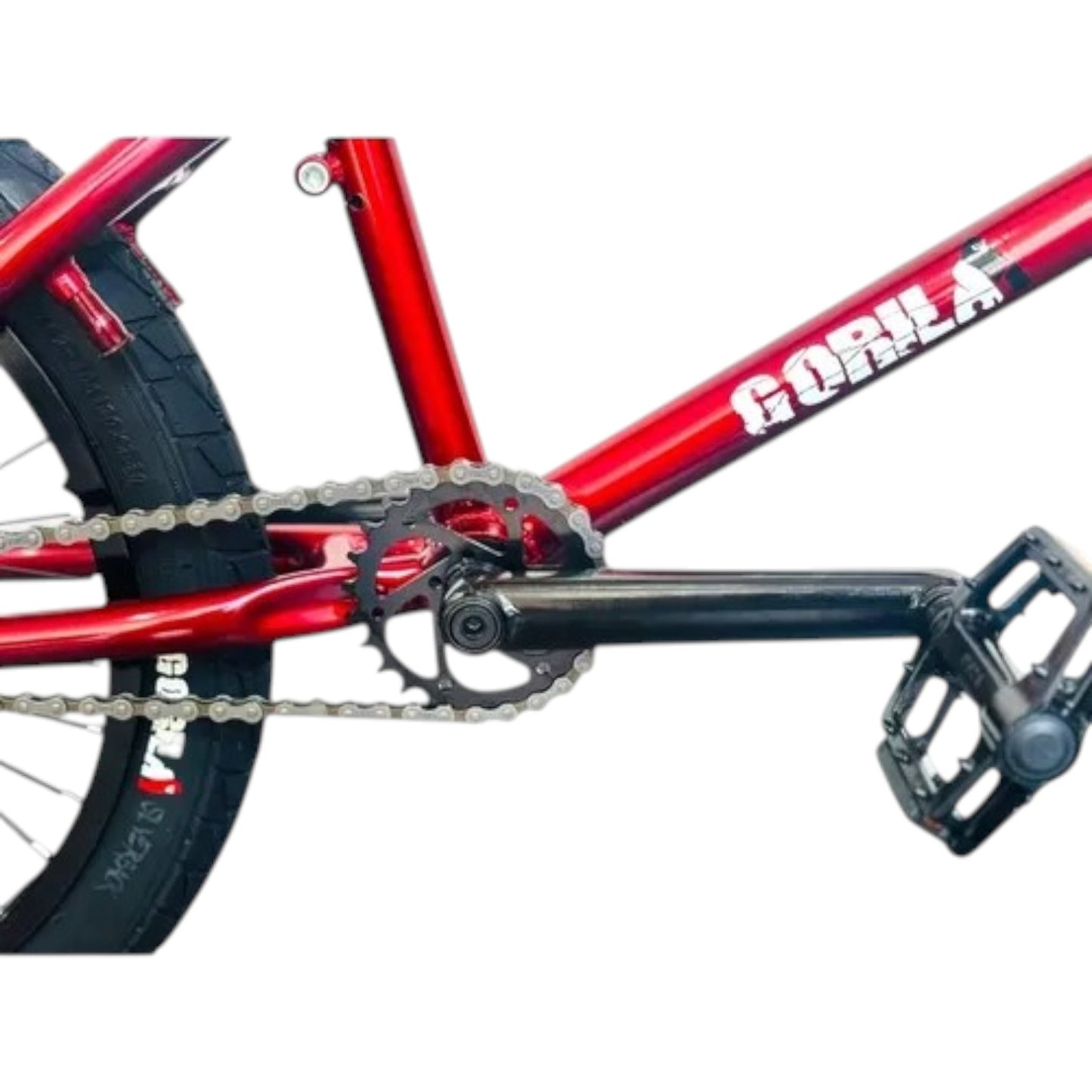 Bicicleta Gorila Bmx Savage Rodado 20 Roja Centro Mid Trucos
