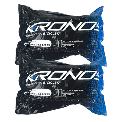 Par De Cámaras Kronos Rodado 27.5x2.00-50 V/americana Schrader