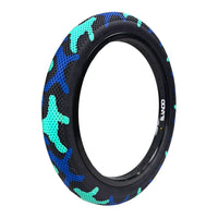 Llanta Rodado 20x2.40 Camuflaje Everbest Azul / Aqua