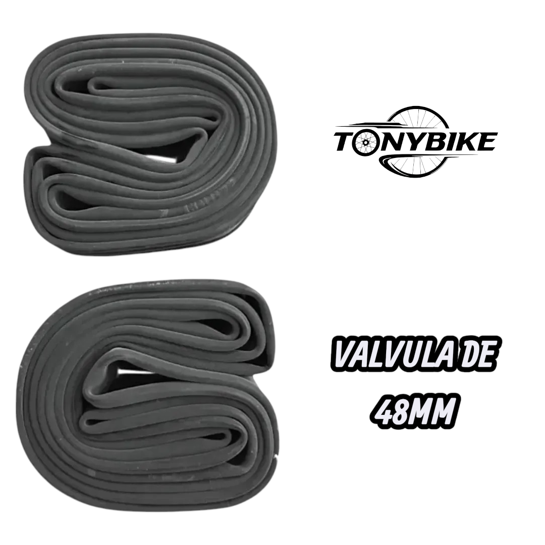 Par De Cámaras Kronos Rodado 27.5x2.00-50 V/americana Schrader