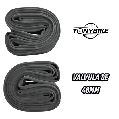 Par De Cámaras Kronos Rodado 27.5x2.00-50 V/americana Schrader