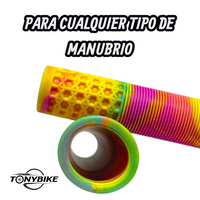 Puños Bmx Gorila Camuflaje Clown Tapon 160mm