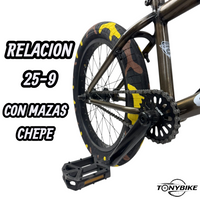 Bicicleta Chepe Joy Rider Bmx Camuflaje Cafe / Amarillo