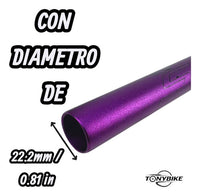 Manubrio Triple Altura Summit 31.8x770 Morado
