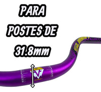 Manubrio Triple Altura Summit 31.8x770 Morado