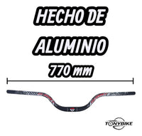 Manubrio Triple Altura Summit 31.8x770 Negro