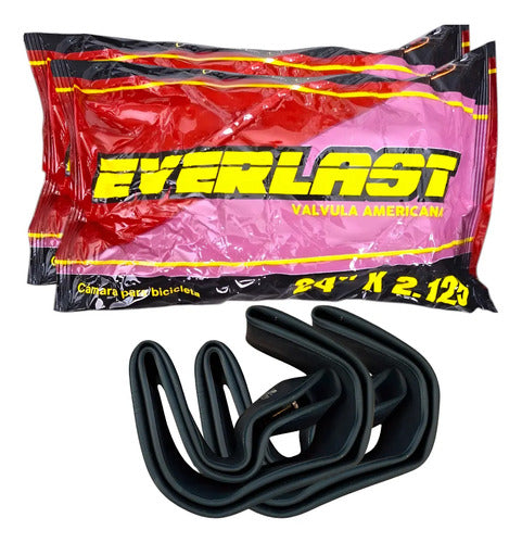 Par De Cámaras De Bicicleta, R24 Everlast Schrader