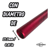 Manubrio Triple Altura Summit 31.8x770 Rojo