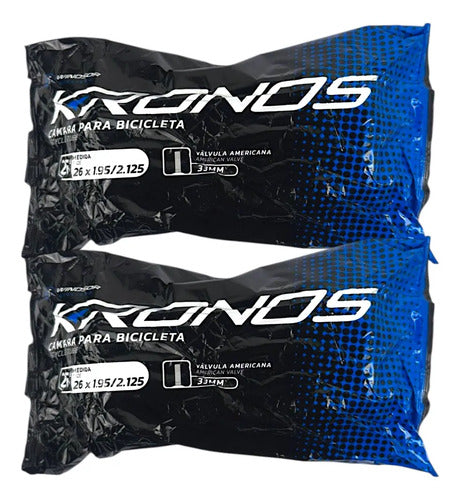 Par De Camaras Kronos Rodado 26x2.95-125 V/americana
