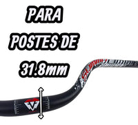 Manubrio Triple Altura Summit 31.8x770 Negro